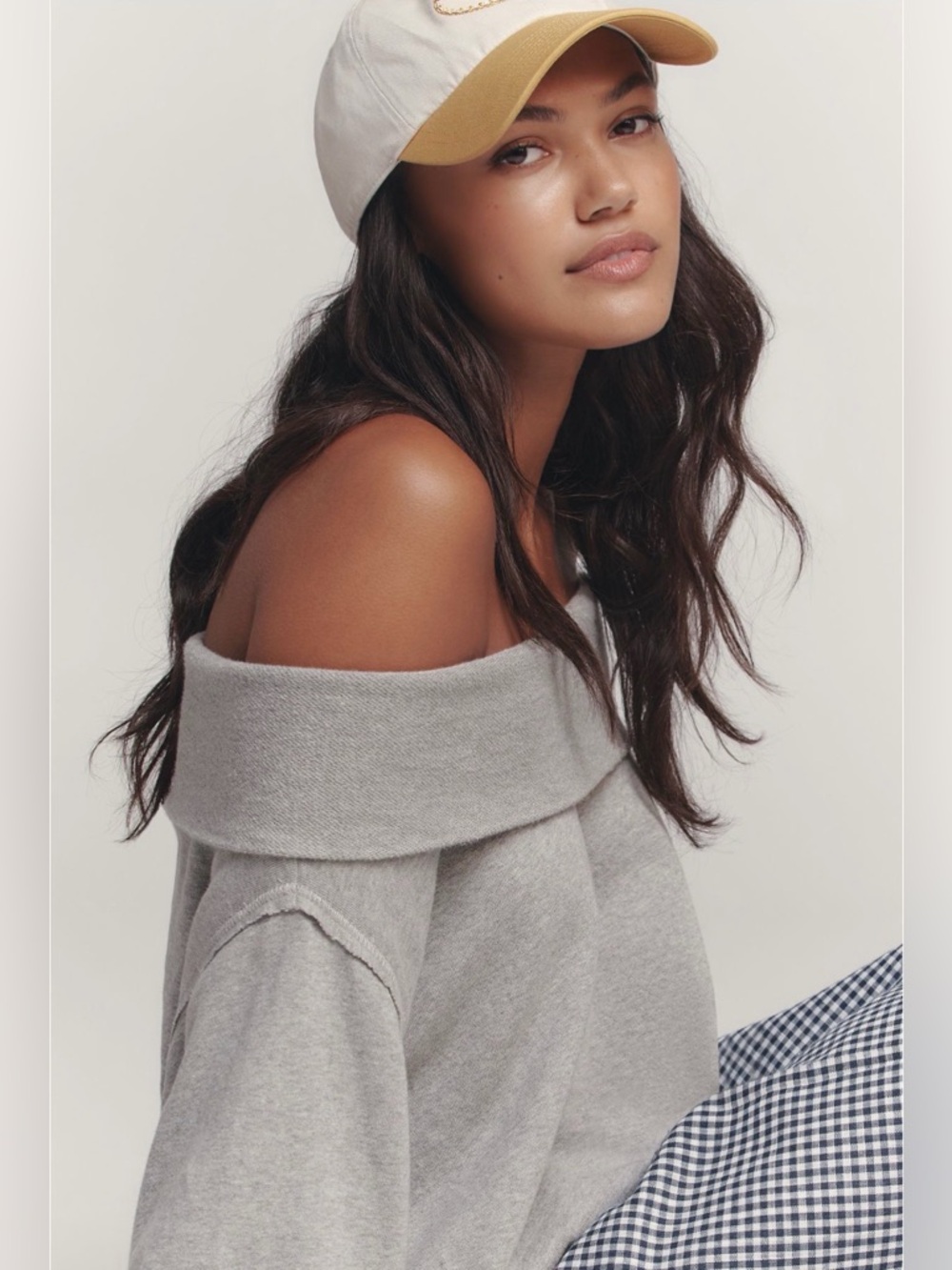 Anthropologie Long-Sleeve Slouchy Off-The-Shoulder Top NWT - Picture 4 of 6